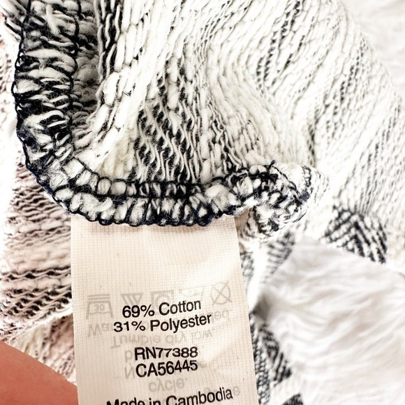 J.Crew Size Small Long Sleeve Top Cotton Blend Nautical - Picture 4 of 7